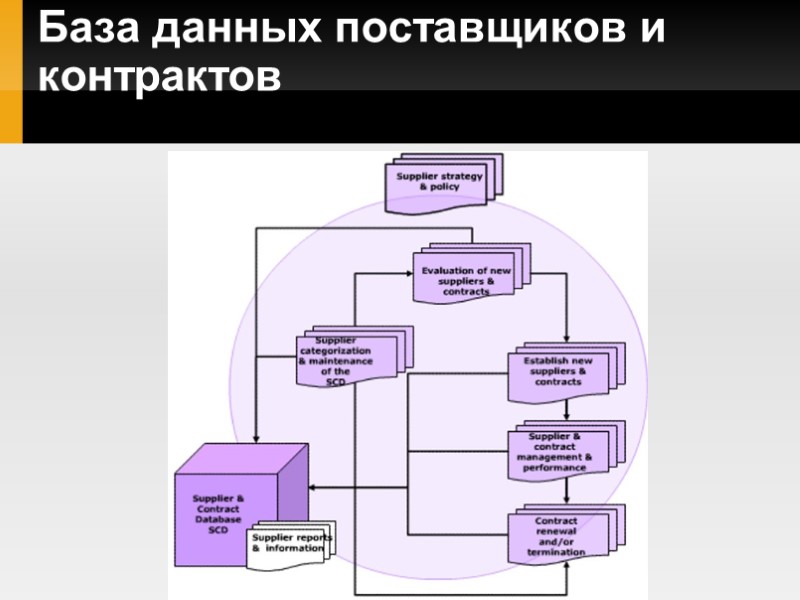 База данных поставщиков и контрактов